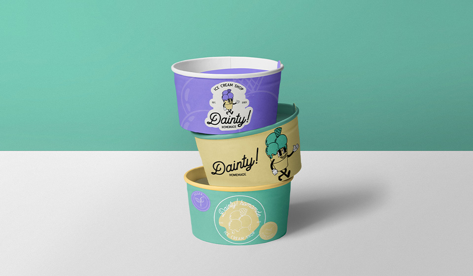 Dainty Homemade, znak i logotip, rad polaznika Isidora-Sara Stojanović