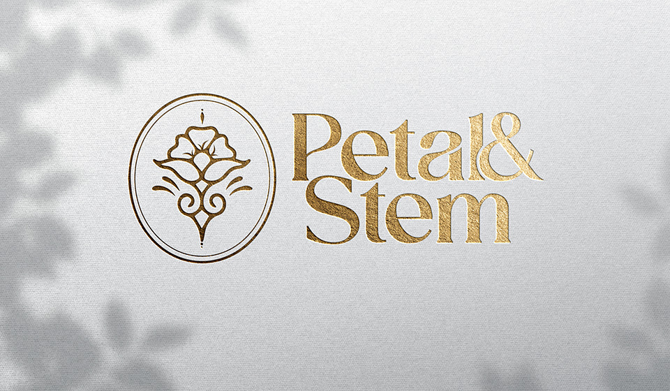 Petal&Stem, znak i logotip, rad polaznika Tamara Miković
