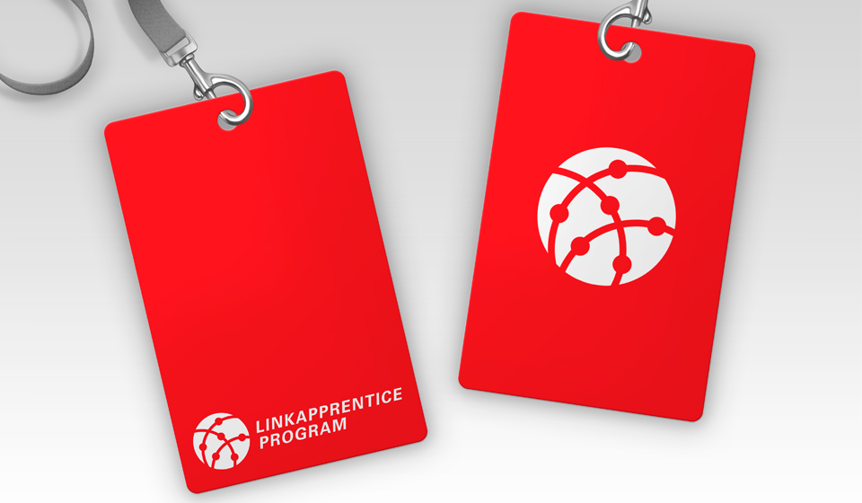 Link Apprentice Program, znak i logotip, rad polaznika Mia Ćuviz